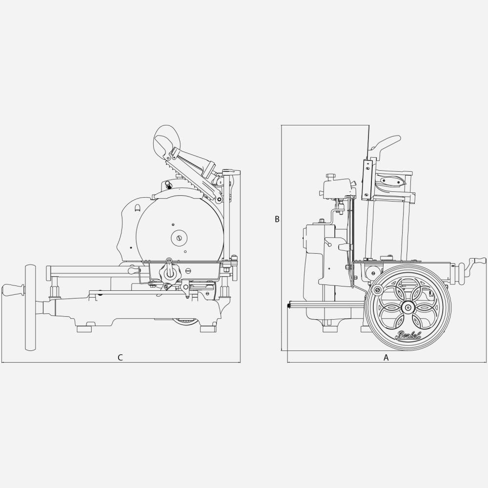 VOLANO Flywheel manual slicer B3 Black