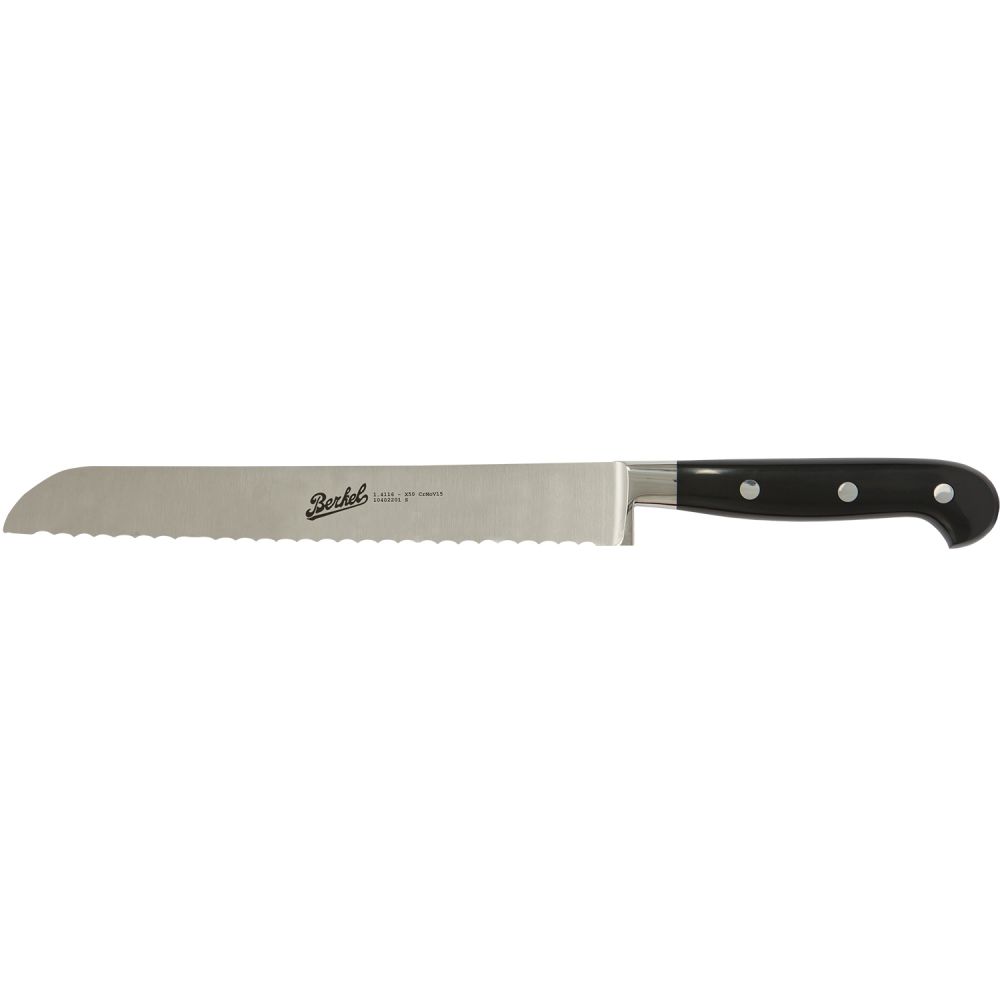 Adhoc Glossy Black - Bread knife 22cm