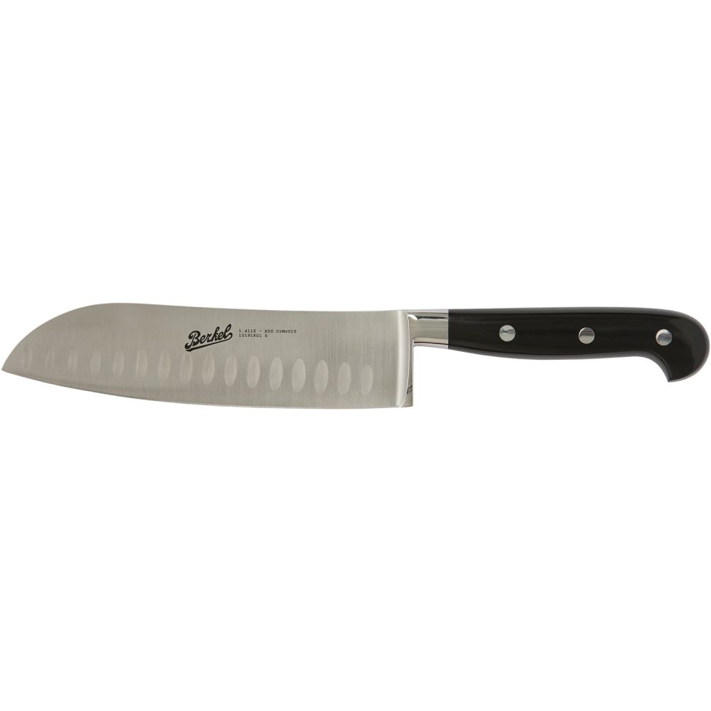 Adhoc Glossy Black - Santoku knife 18cm