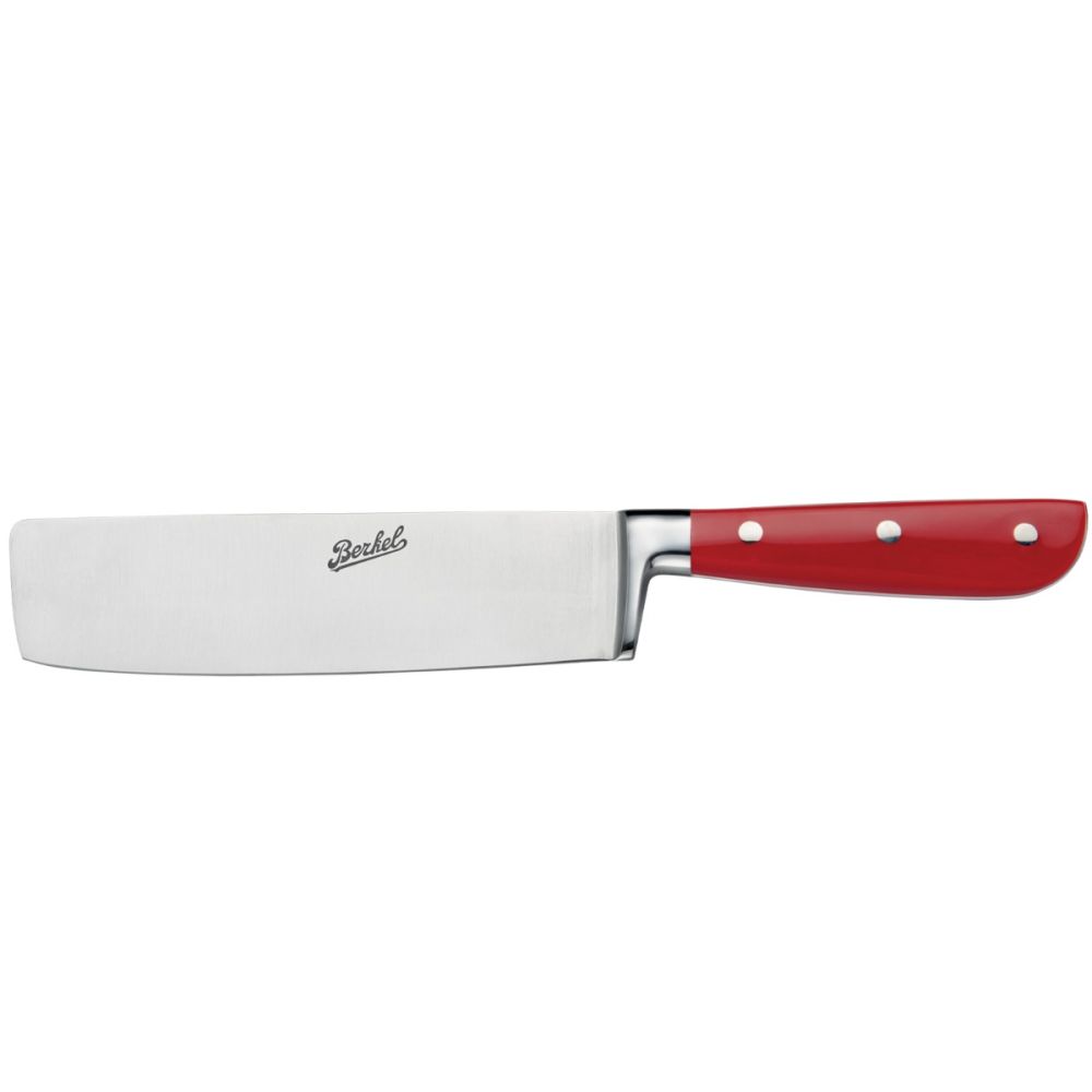 Classic Line glossy red - Cleaver knife 18cm
