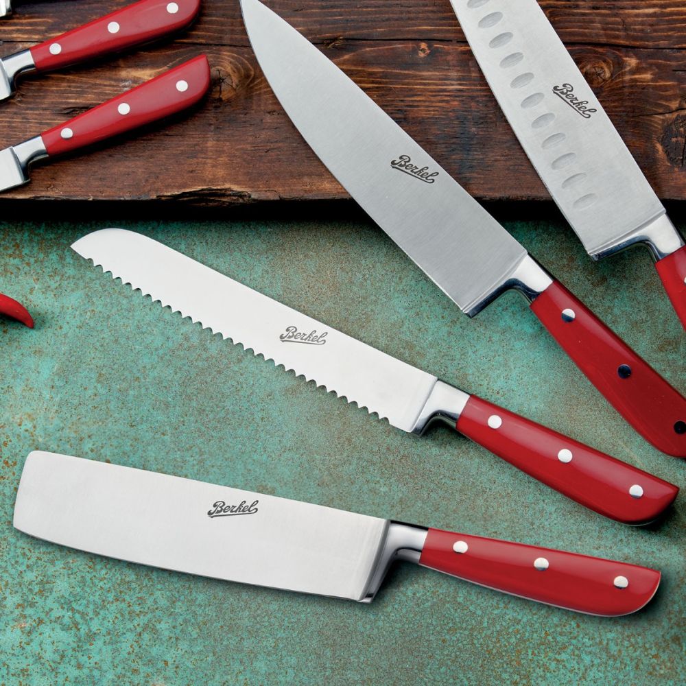 Classic Line glossy red - Cleaver knife 18cm