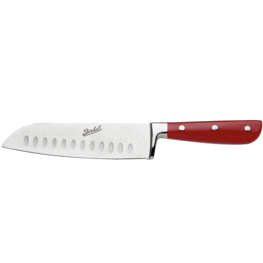 Classic Line glossy red - Santoku knife 18cm