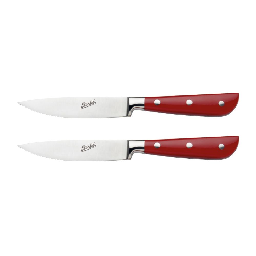 Classic Line glossy red - Steak Set 2 pcs