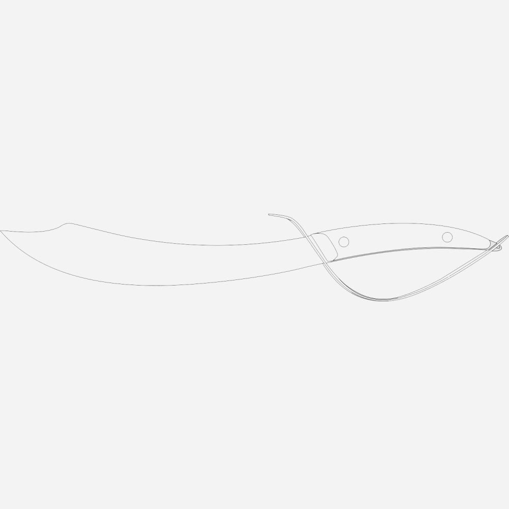 Sabrage Elegance - Sabre a Champagne with wood support