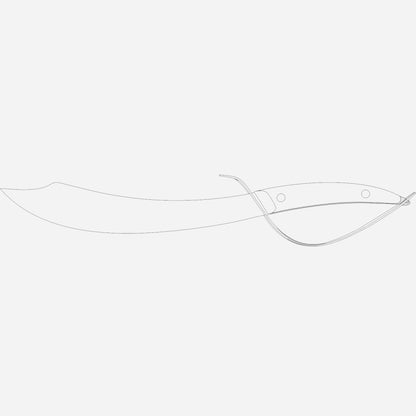 Sabrage Elegance - Sabre a Champagne with wood support